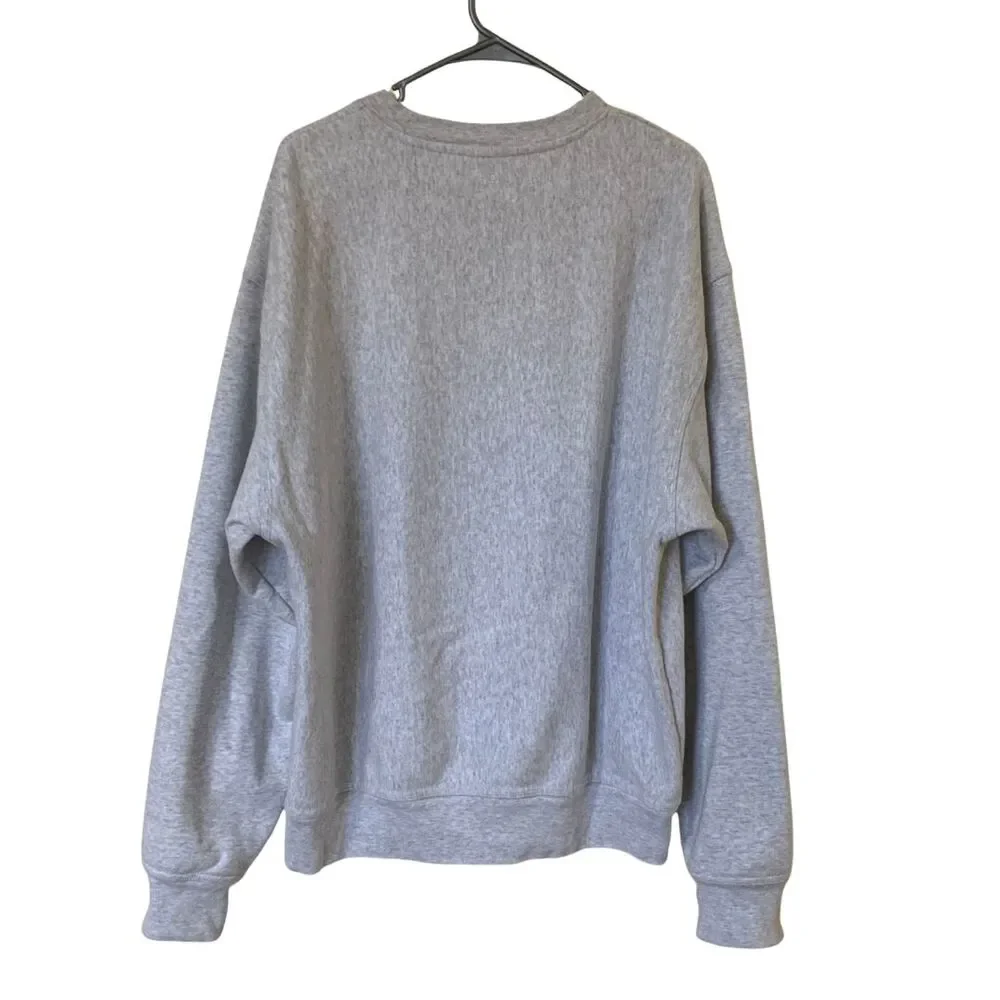 Stussy Milk Crew Ash Heather Graphic Crewneck Sweatshirt XL - Picture 10 of 11